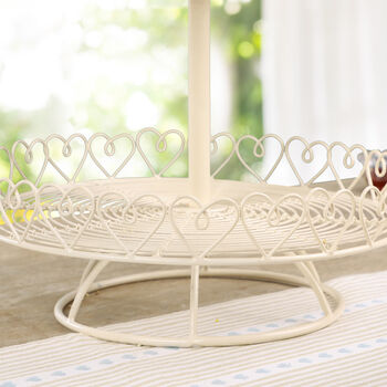 Cake Stand With Personalised Heart, 3 of 7