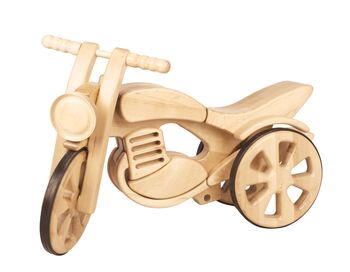 Hibba Classic Wooden Ride On And Rocking Trike, 6 of 10