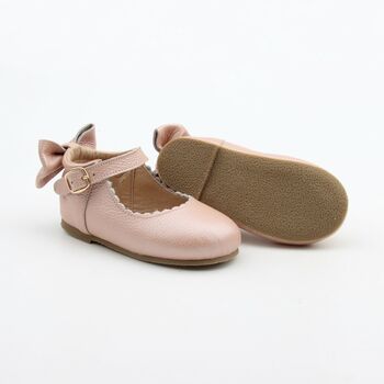 'Vintage Pink Dolly Shoes' For Toddlers And Children, 3 of 3