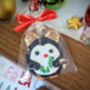 Personalised Christmas Penguin Biscuit, thumbnail 2 of 3