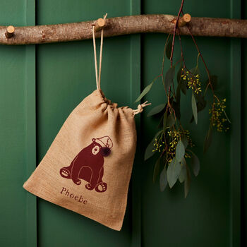 Personalised Christmas Sack Small Bear, 4 of 4