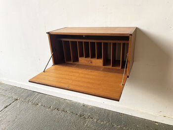 Mid Century Wall Mounted Desk Unit By Beaver And Tapley, 4 of 12