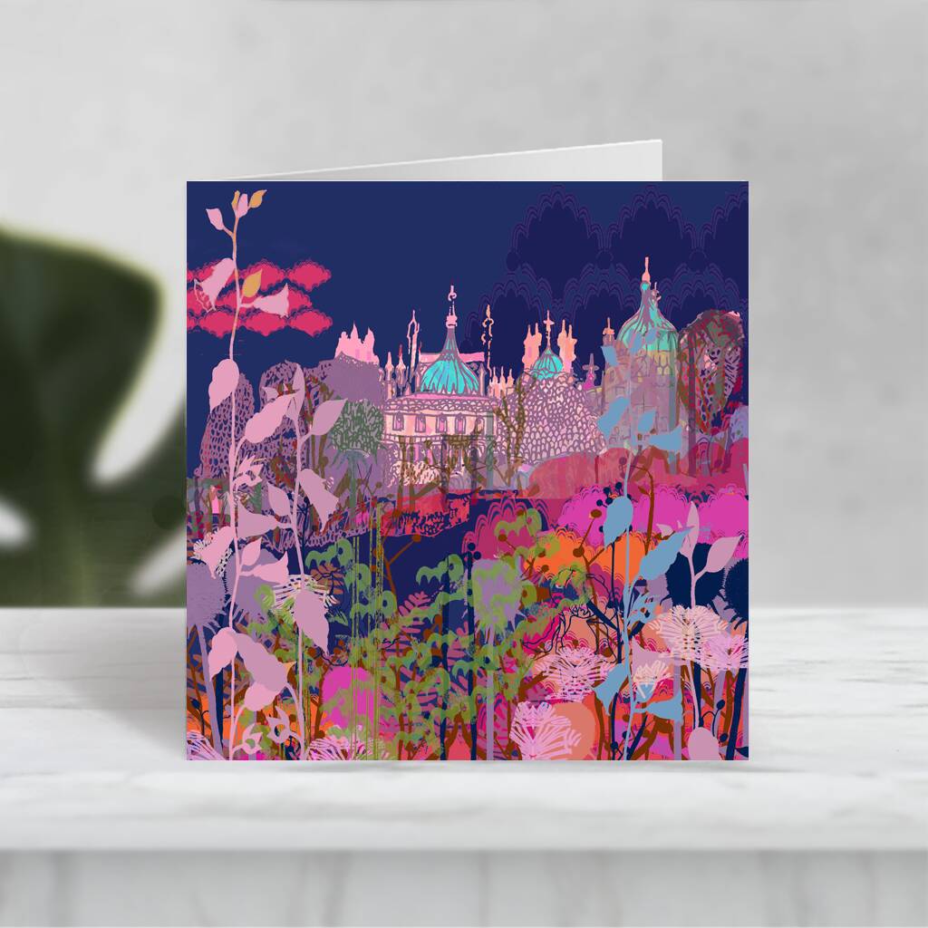 Six Brighton Inspired Blank Greeting Cards By Little Lynch Art