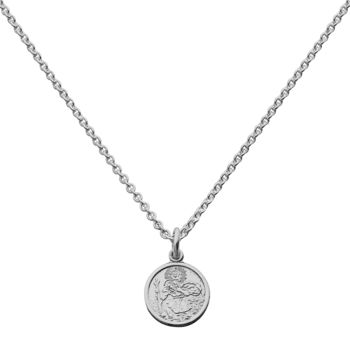 Silver Mini St Christopher Necklace, 3 of 5