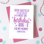 Personalised Hug For Mummy/Daddy Birthday Card, thumbnail 1 of 3