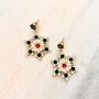 Festive Blizzard Snowflake Drop Earrings, thumbnail 1 of 2