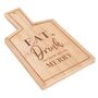 Eat, Drink And Be Merry Bamboo Serving Board, thumbnail 3 of 3