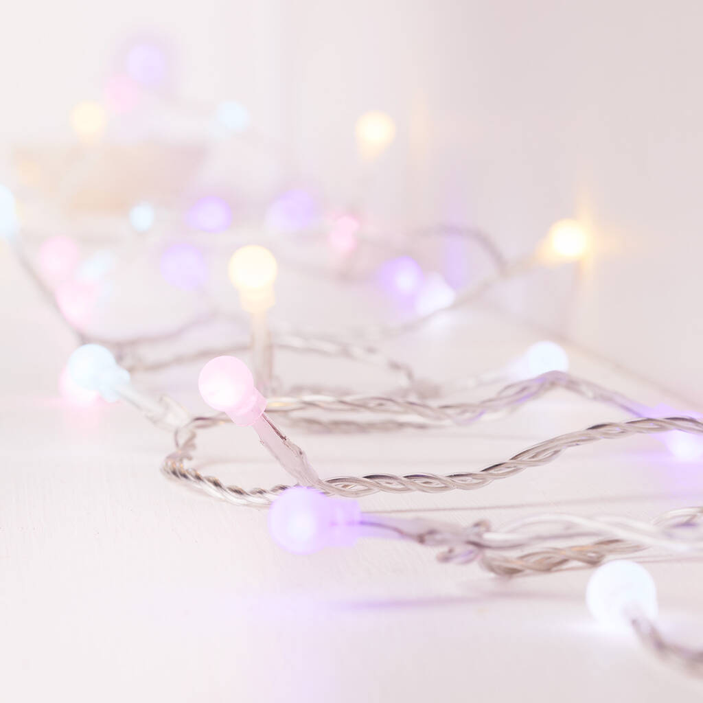 Pastel Berry Fairy Lights By Lights4fun | Notonthehighstreet.com