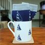 Sailing Yacht Fine Bone China Mug And Sock Set, thumbnail 3 of 4