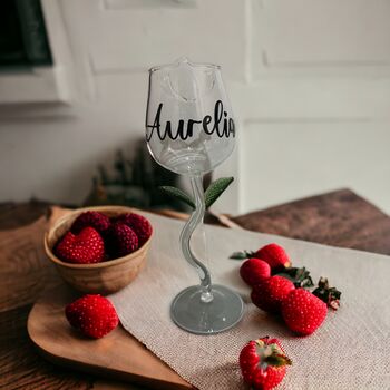Personalised Rose Shaped Champagne Glass, 8 of 8
