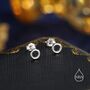 Sterling Silver Tiny Open Circle Stud Earrings, thumbnail 2 of 12
