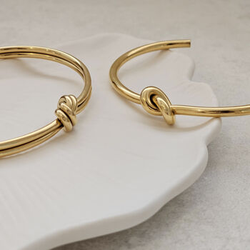 Double Knot Bangle Gold, 3 of 10