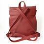 Medium Red Leather Backpack, thumbnail 5 of 8