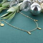 Dainty Christmas Tree Charm Necklace, thumbnail 2 of 4