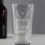 Personalised Time For A Reinbeer Pint Glass, thumbnail 3 of 3