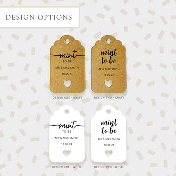 Mint To Be Wedding Favour Tags, 7 of 7
