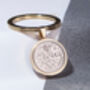 1966 60th Birthday Sixpence Coin Keyring Gift, thumbnail 2 of 5
