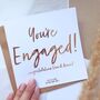 You’re Engaged! Personalised Engagement Card, thumbnail 4 of 4