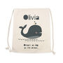 Personalised Children's Whale Pe Kit Bag, thumbnail 11 of 12