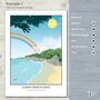 Design Your Own Coastlines Travel Poster Print, thumbnail 4 of 10