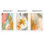 Colourful Abstract Palm Leaf Print Set Of Three, thumbnail 9 of 11