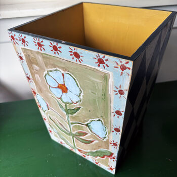 Songbird And Harlequin Wastepaper Bin, 7 of 11