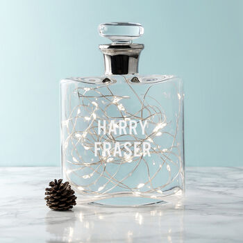 Personalised Platinum Necked Whisky Decanter, 5 of 9