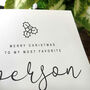 Personalised Handmade Christmas Card For A Special Person, thumbnail 2 of 4