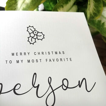 Personalised Handmade Christmas Card For A Special Person, 2 of 4