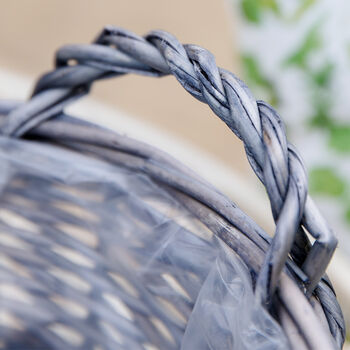 Giverny Heather Grey Willow Basket, 4 of 6