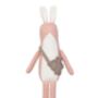 Linen Blend Pink Rabbit Soft Toy, thumbnail 2 of 6