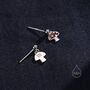 Dangling Mushroom Drop Stud Earrings, thumbnail 6 of 11
