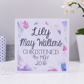 Personalised Christening Card For Boys And Girls, 6 of 9