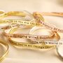 Adjustable Favourite Person Meaningful Word Wave Bangle, thumbnail 7 of 7