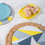 Yellow Angles Round Placemat Set, thumbnail 2 of 4
