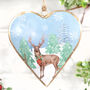 Stag Heart Shaped Christmas Tree Decoration, thumbnail 1 of 3