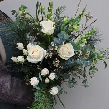 Wilder One Hand Tied Festive Fresh Flower Bouquet, 2 of 2
