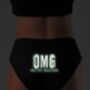 Omg Oh My Glutes Glow In The Dark Knickers, thumbnail 2 of 2