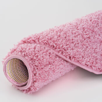 The Rugs Plain Pink Shaggy Rug, 9 of 10