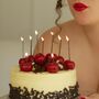 Set Of Eight Cherry Birthday Cake Candles, thumbnail 2 of 6