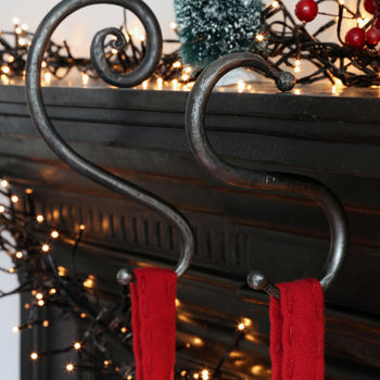 Forged Iron Christmas Stocking Spiral Hook, 2 of 3