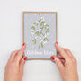 Christmas Kisses Card. Single Card Or Pack Of Six, thumbnail 2 of 2