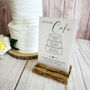 Classic Personalised Wedding Cake Sign Opaque Acrylic, thumbnail 1 of 6