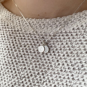 Personalised Initial Disc Necklace, 7 of 12