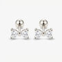 Gold Or Silver Cute Bow Stud Earrings, Women's Jewellery, thumbnail 3 of 5