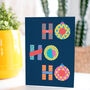 Variety Pack Of Six Bright Bold Letters Christmas Cards, thumbnail 1 of 2
