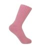Ribbed Women's Bed Socks Pink, thumbnail 3 of 3