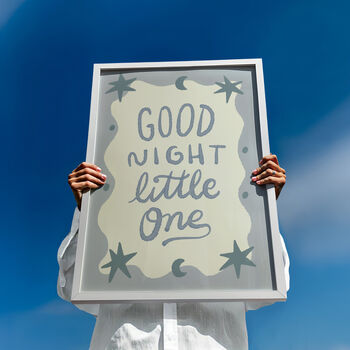 Good Night Little One Print, Good Night Nursery Print, 2 of 12
