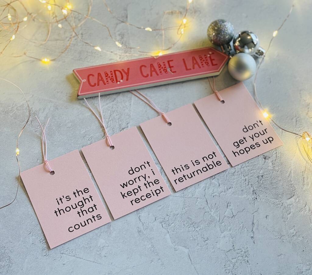 Humorous 'Joke' Gift Tags Set Of Eight, 1 of 5