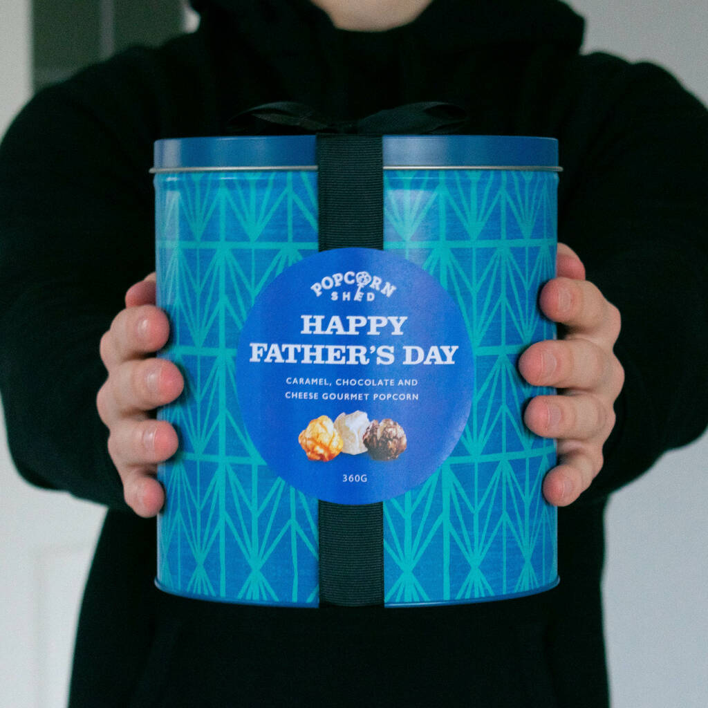 Happy Father's Day Popcorn Gift Tin By Popcorn Shed